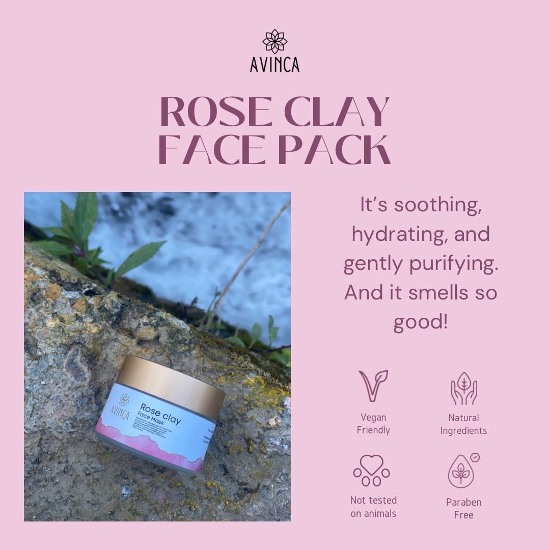 Rose Clay Face Pack